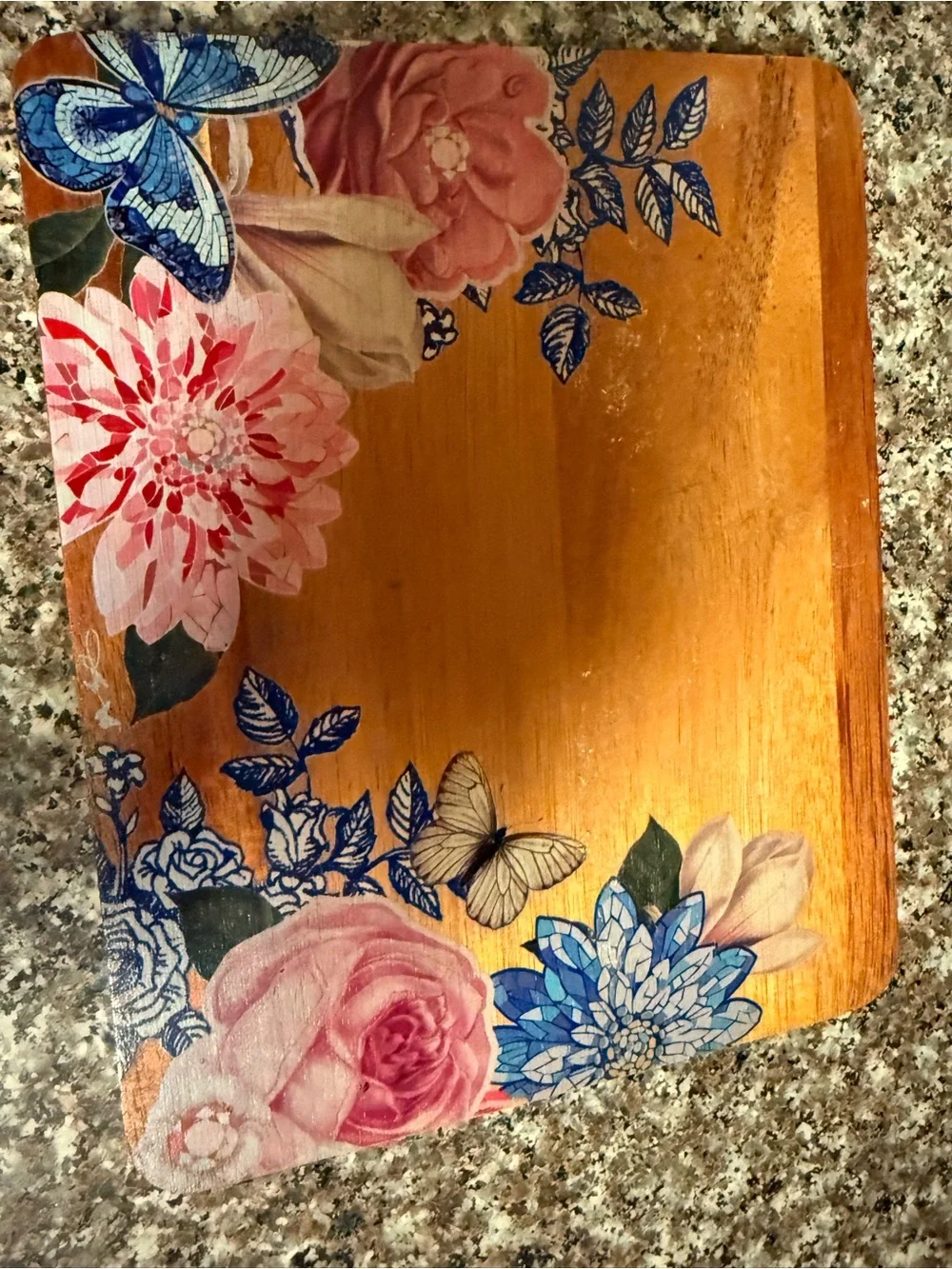 Dolly Parton Floral Wall Decor - I Will Always Love You, wood cutting Board